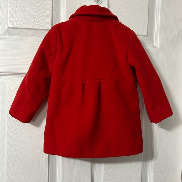 EUC Joe Fresh 12-18m red pea coat - Picture 7 of 7